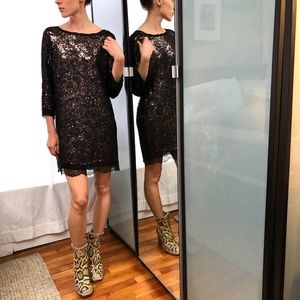 Joie sequin and lace dress S
